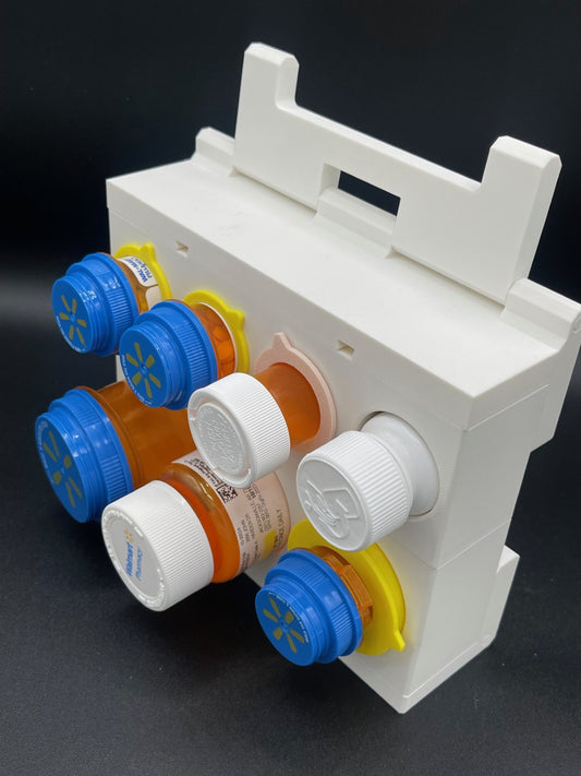 Wall Mount Pill Bottle Organizer